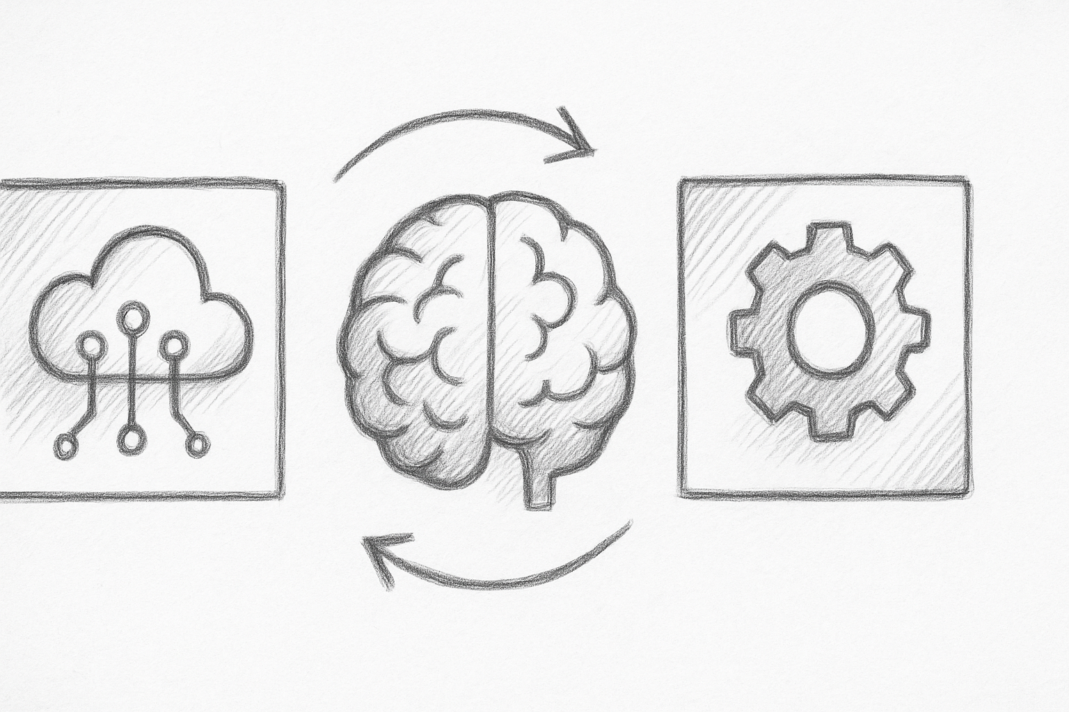Abstract illustration related to AI and DevOps integration