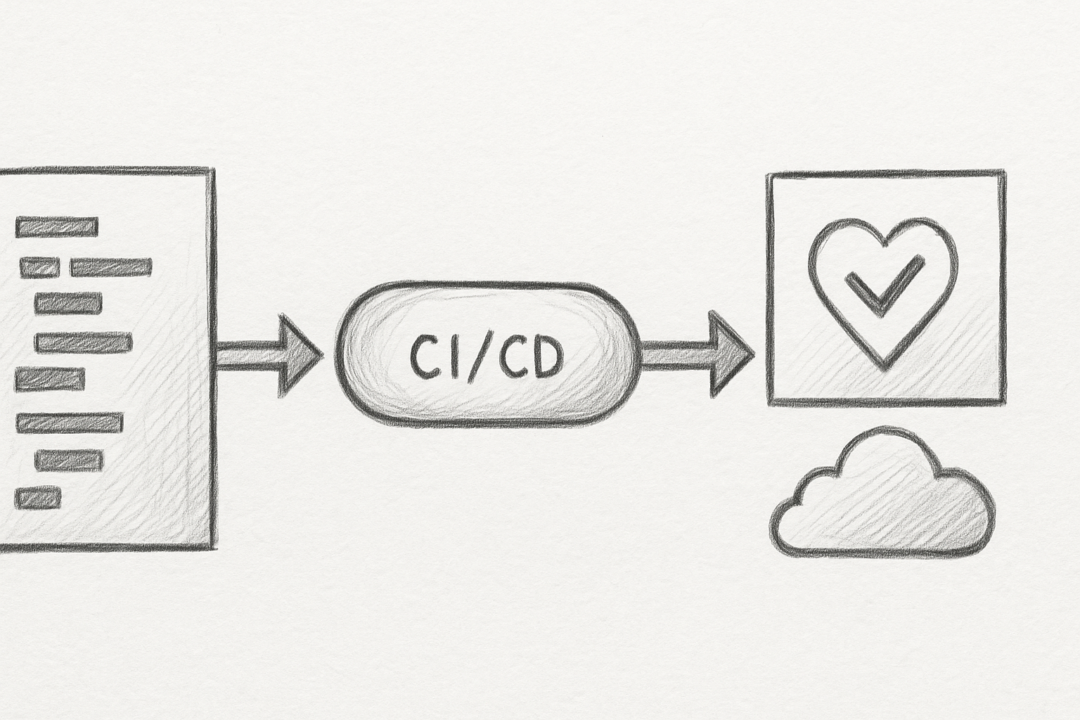 CI/CD pipeline illustrating the integration of ethical checks in deployment process