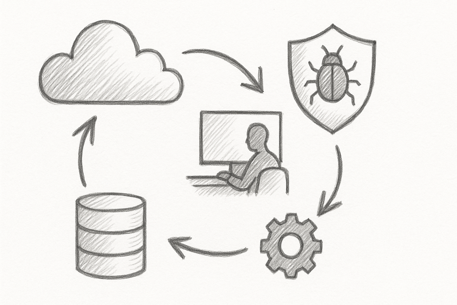 Illustration of dynamic vulnerability scanning integrating threat intelligence and automation in an enterprise environment
