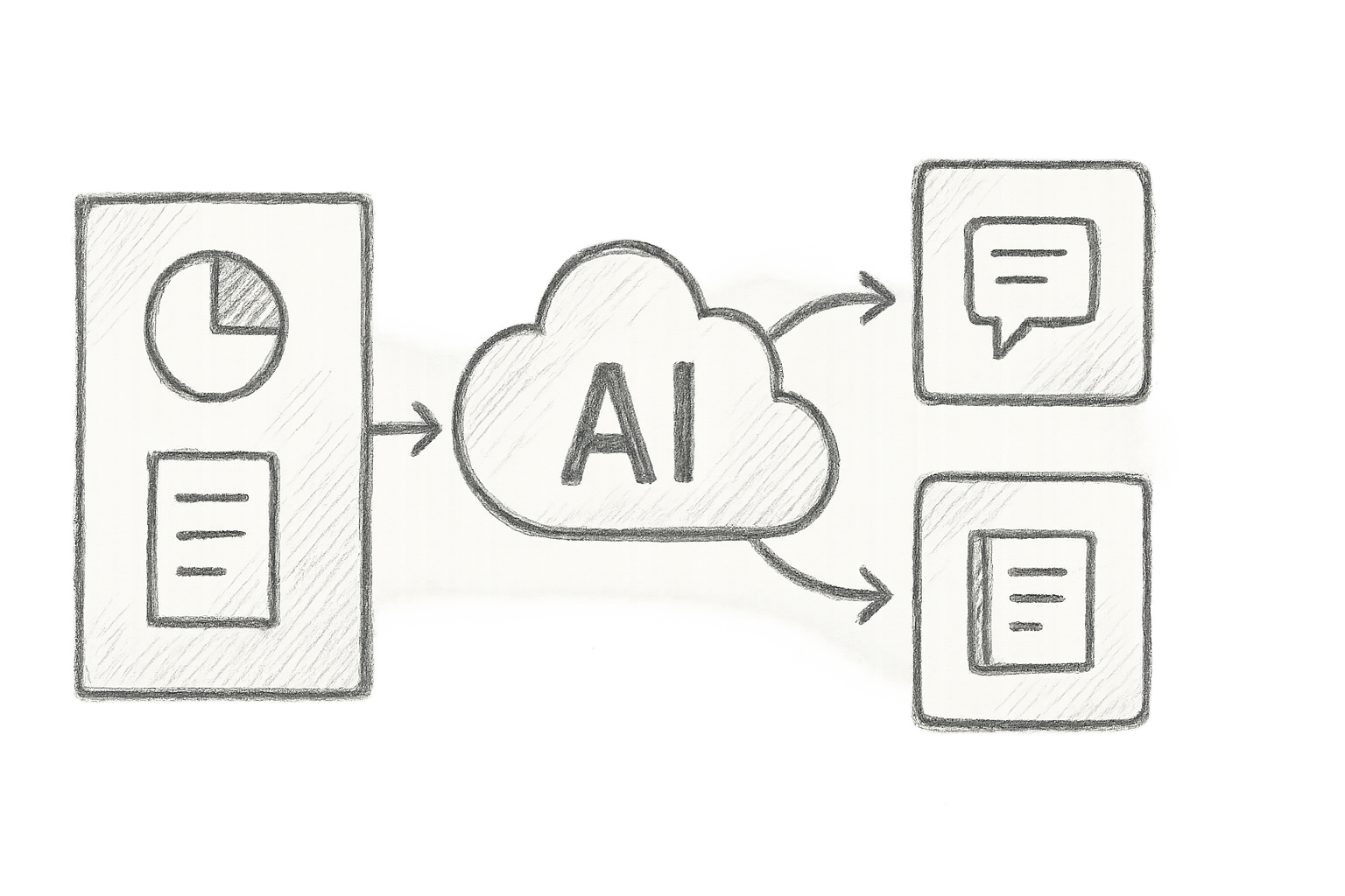 Diagram illustrating AI-driven collaboration enhancements in a DevOps workflow, showing data inputs, AI processing, and output improvements in issue triage and documentation.