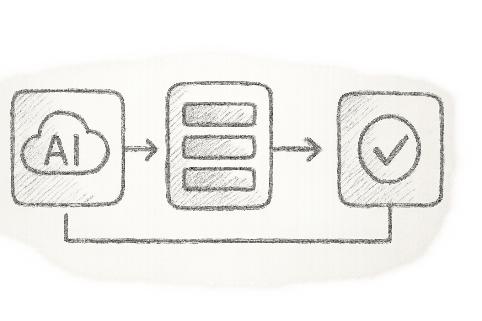 AI governance pipeline architecture or compliance workflow diagram