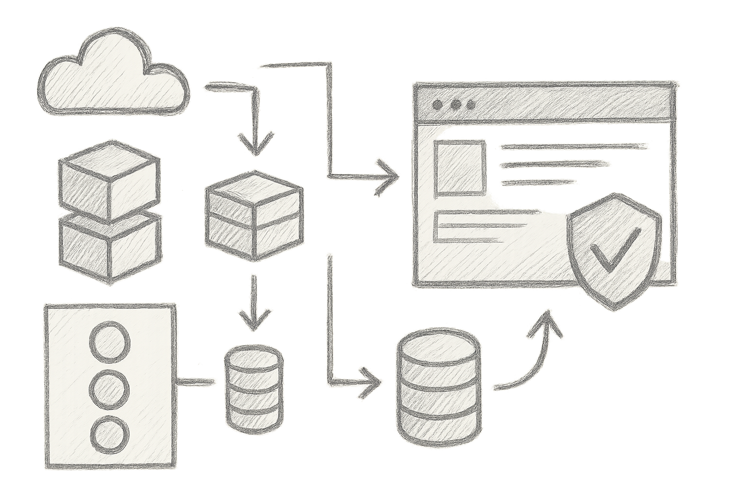 Layered vulnerability scanning workflow showing containers, dependencies, and web app scanning integration in CI/CD pipelines
