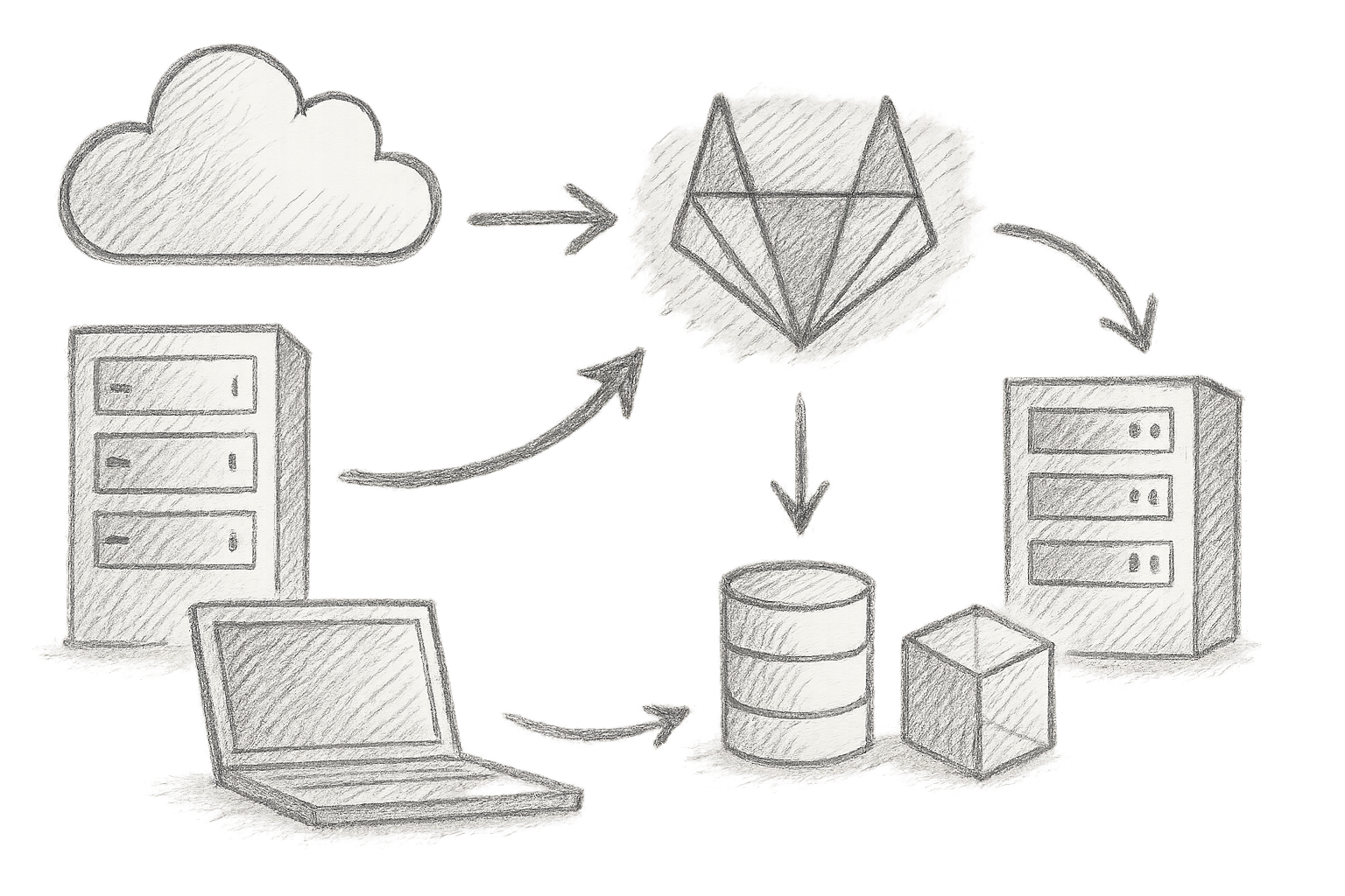 Diagram depicting the supply chain attack surface in multi-vendor DevOps environments, highlighting consulting GitLab breach impact